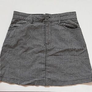 john galt plaid gingham skirt